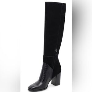 Dolce Vita Black Over the Knee Boots (Fynn)